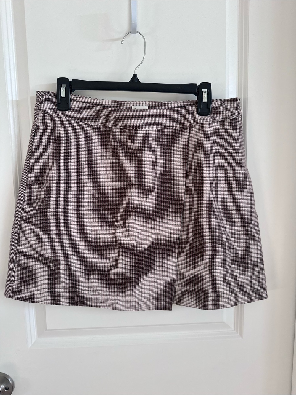 a new day Brown and Cream Houndstooth Mini Skirt